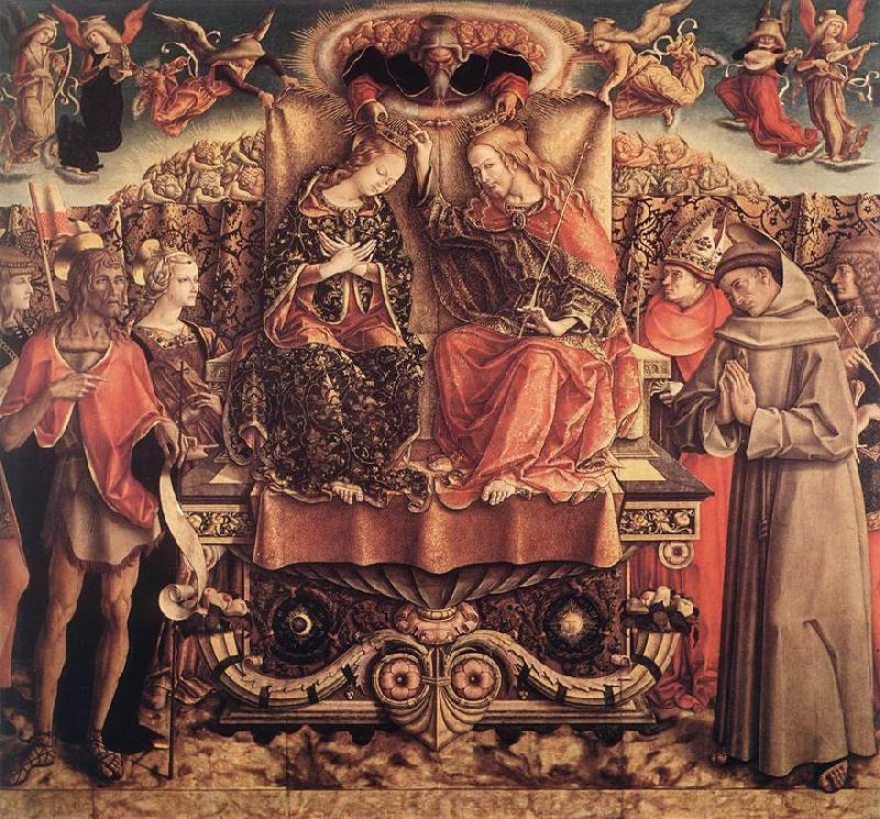 CRIVELLI, Carlo Coronation of the Virgin dgfd oil painting picture